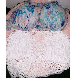 Halter Bundle; VS BOMBSHELL Swim Top 32a